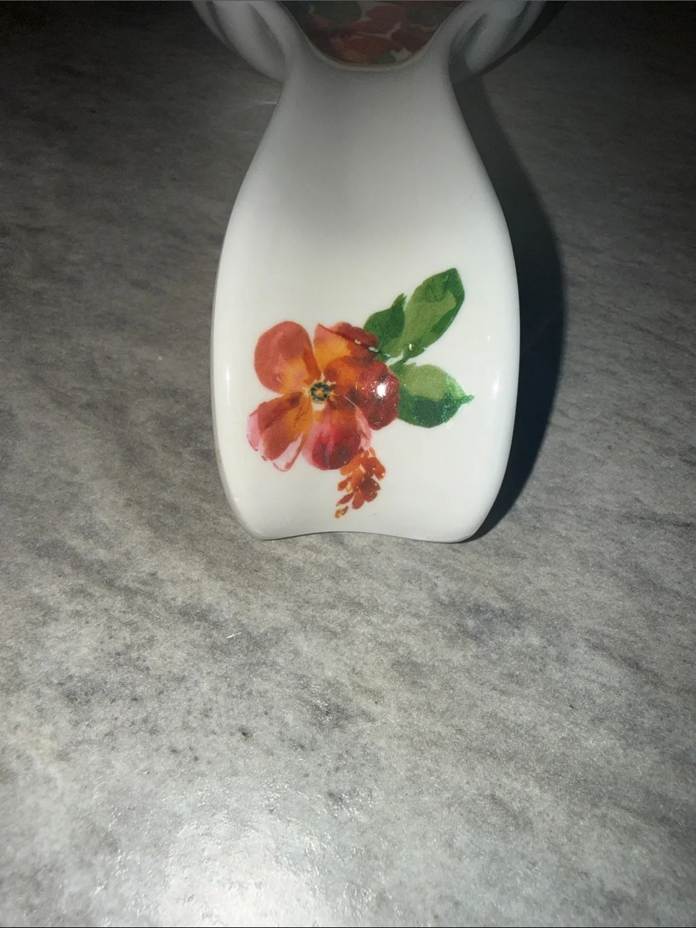 The Pioneer Woman White Spoon Rest with Multicolor Floral Design